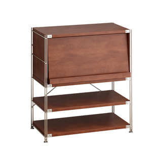 北欧实木沙发边柜置物柜收纳柜客厅储物柜复古包豪斯杂志柜免安装