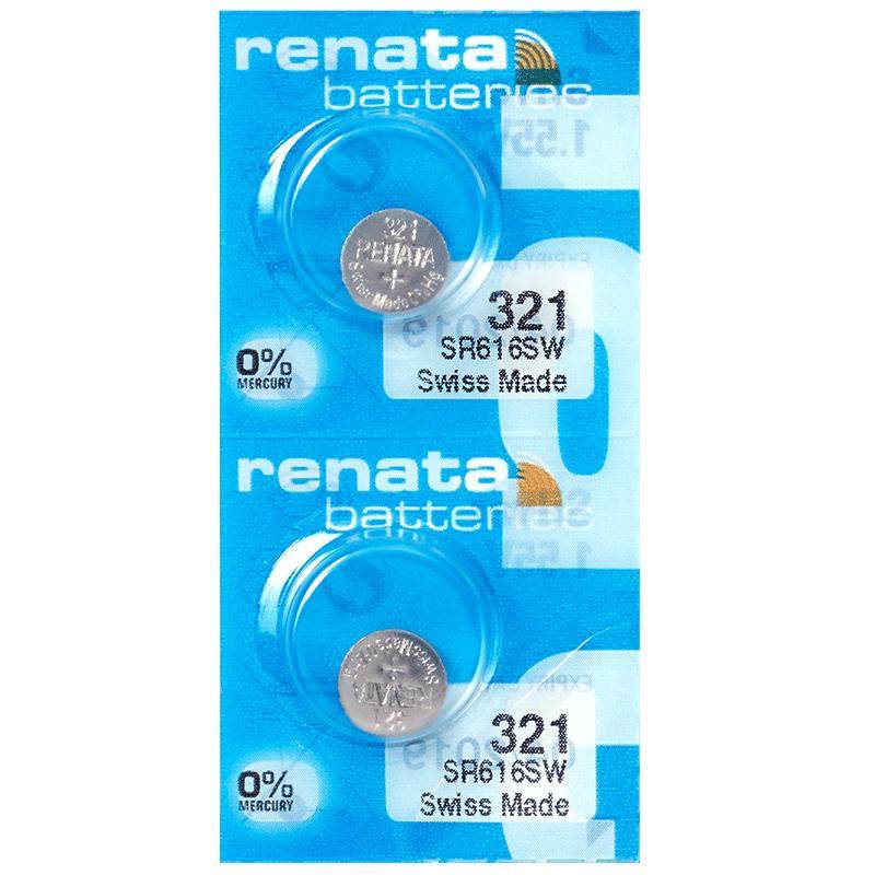Renata瑞士321手表电池SR616SW适用阿玛尼天王天梭铁达时DW宝时捷欧米伽星座依波女石英纽扣电子原装更换通用