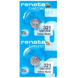 Renata瑞士321手表电池SR616SW适用阿玛尼天王天梭铁达时DW宝时捷欧米伽星座依波女石英纽扣电子原装更换通用