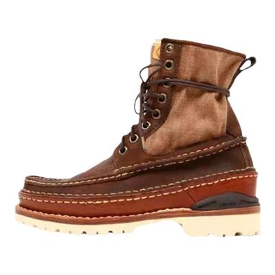 工装增高手工缝制马丁靴皮男靴潮