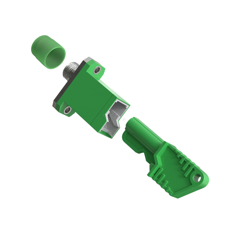 波钢 E2000-FC 光纤转接头高品质光纤插头连接光纤耦合器 固定式适配器法兰盘 适用广电通信网络光数据传输