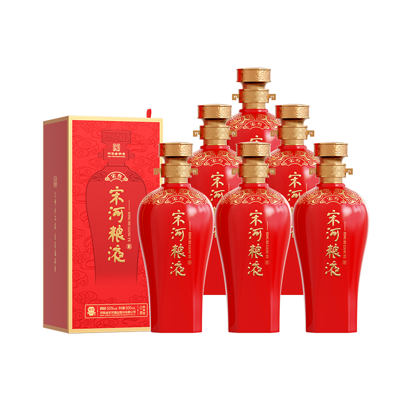 宋河粮液宋叁浓香型50度500ml