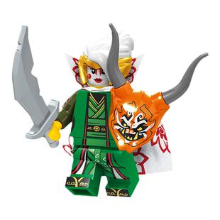 幻影忍者第九季晴美公主劳埃德将牌A001-008拼装人仔积木玩具