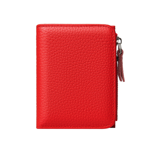 防盗刷钱包短款女士真皮超薄小巧高级感牛皮钱夹卡包多功能零钱包