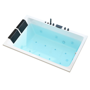 双人浴缸家用嵌入式双人情侣亚克力按摩恒温加热浴盆内嵌式大浴池