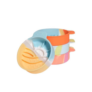 猫狗防噎慢食碗饭盆宠物碗防打翻不易打翻可爱炫彩狗粮猫咪饭碗