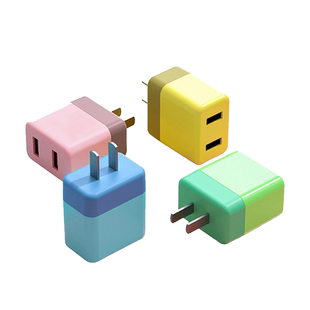 森达升双拼色充电器头5v2a快充适用于苹果oppo华为vivo小米iphone安卓多孔usb插头快充10W多功能双口平板多口