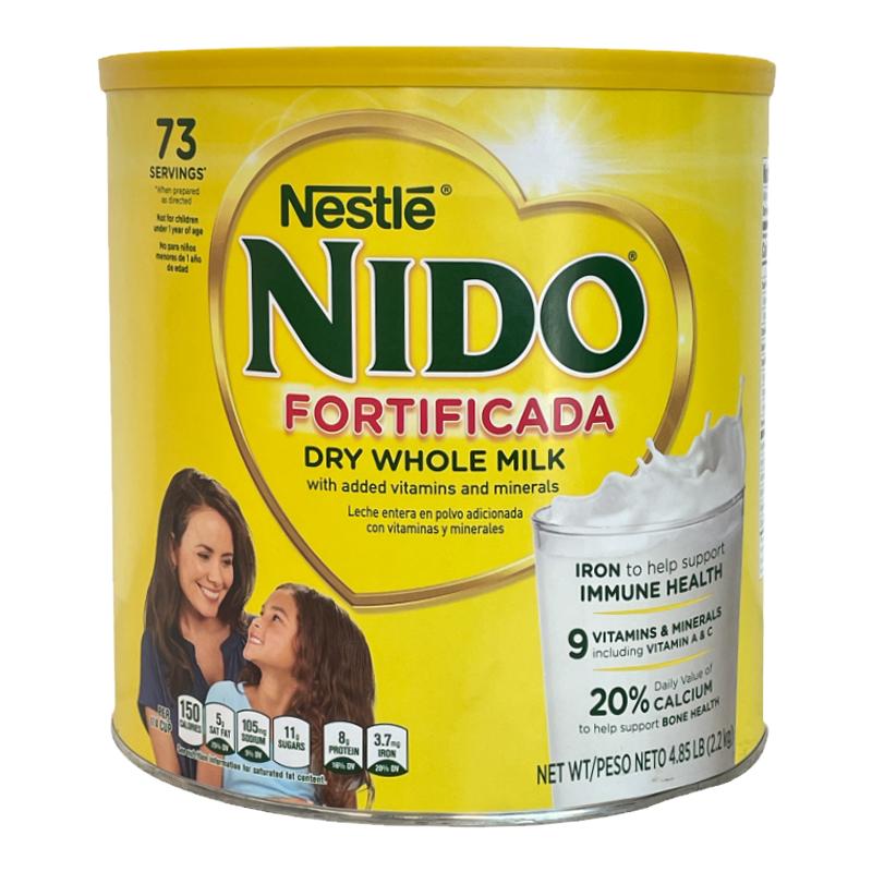 美国直邮 Nestle雀巢Nido1岁+儿童宝宝成人全脂高钙蛋白奶粉2.2kg