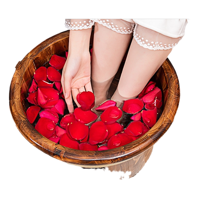 泡脚足浴桶家用实木木桶