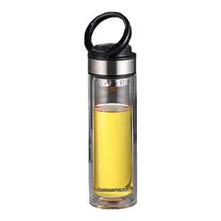 富光双层玻璃杯高硼硅办公茶杯女便捷泡茶水杯茶水分离男2025新款