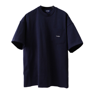 NAUTICA JAPAN长谷川监制简约口袋刺绣logo宽松大码休闲短袖T恤男