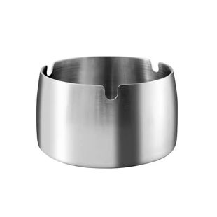 不锈钢轻奢烟灰缸家用防摔防风餐厅酒店宾馆商用礼品加大烟灰缸