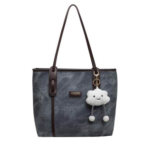 高级感百搭单肩大包包女2025新款潮时尚休闲简约大容量通勤托特包