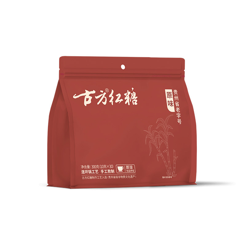 古方红糖大姨妈手工红糖水独立小袋速溶纯正甘蔗红糖正品300克/袋