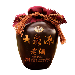 【2019年生产】吉林通化大泉源老酒白酒40度 450ml 东北粮食白酒