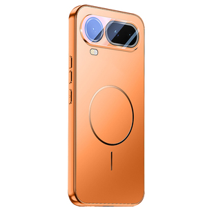 ZNM适用荣耀magic8proair手机壳新款磁吸细圈魔术8pro Air保护套自带镜头膜男女防摔honor车载充电轻橙华为外