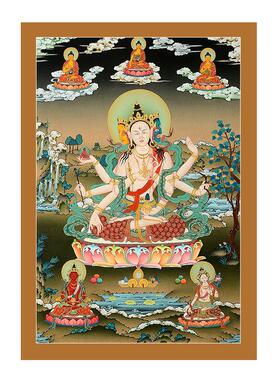 家居客厅装饰画挂墙画尼泊尔手绘