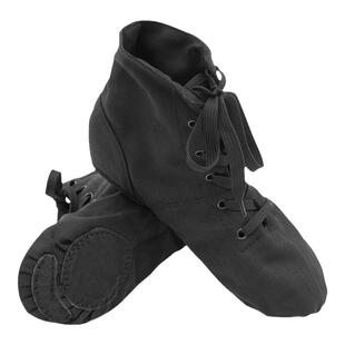 秋冬高帮舞蹈鞋女帆布跳舞鞋练功鞋芭蕾爵士舞鞋软底防滑成人儿童