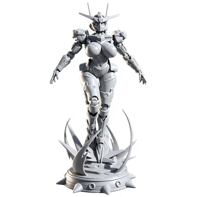 3d打印|高达机娘GK风灵手办白模