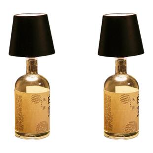 酒瓶灯插入式小夜灯酒瓶台灯塞灯空瓶灯氛围灯充电酒咖啡厅装饰灯