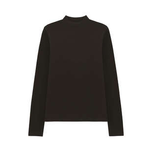 【兰若】高端亲肤裸感真丝羊绒莫代尔显瘦半高领内搭打底衫-55003