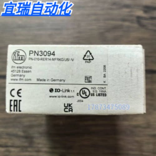 议价全新原装正品 IFM易福门 PN3094 压力传感器 现货销售