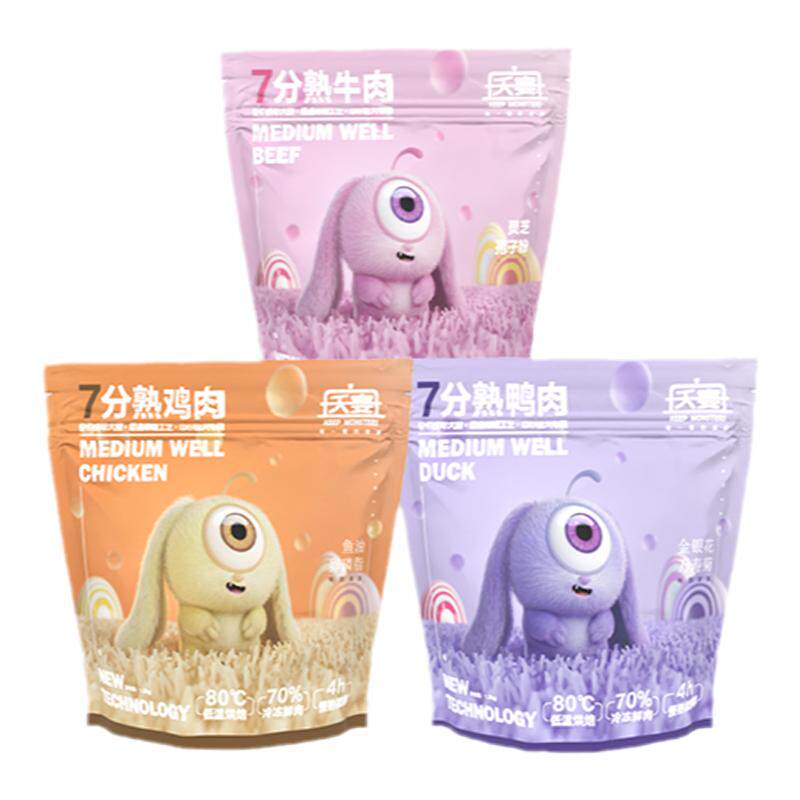 夭宴7分熟鸡鸭牛烘焙软狗粮1.2kg