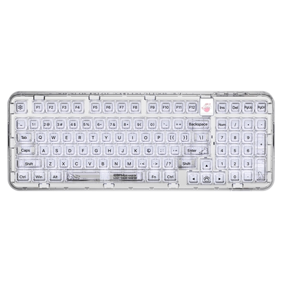 CK98ultra北极熊全透明机械键盘
