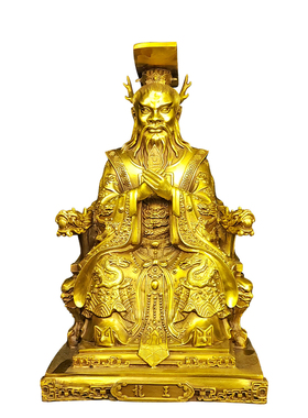 黄铜家居摆件龙王爷铜像