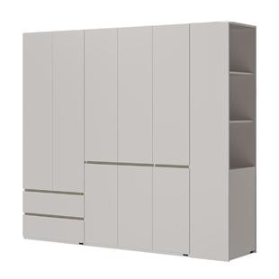 全友家居现代简约分段式组合衣柜2025新款卧室家用成品收纳衣橱