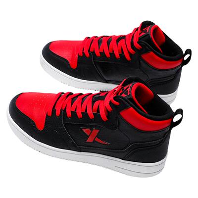 特步男鞋板鞋高帮百搭运动鞋正品