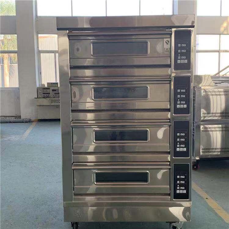 商用分层式烤箱  PIZZA OVEN4层独立控温8盘烤箱 Gas tray oven