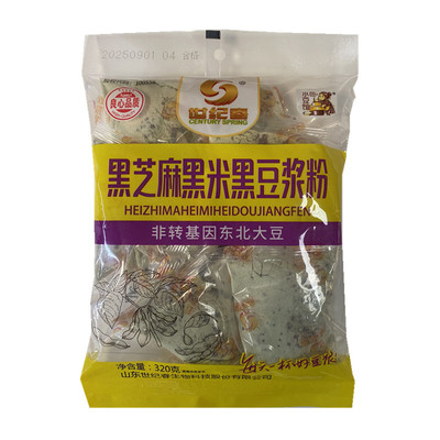 世纪春320g无蔗糖独立包豆浆粉