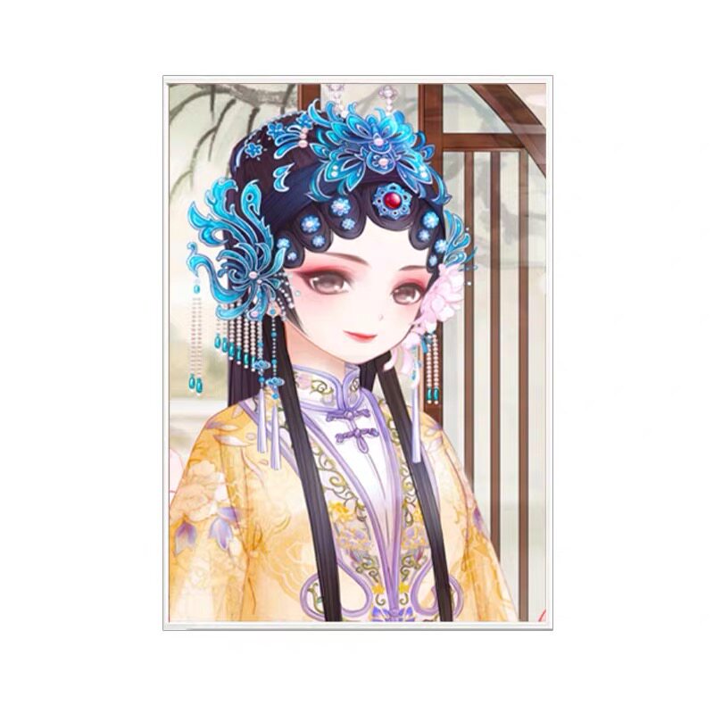 卧室餐厅花旦十字绣