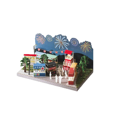 Jeancard纸风景立体贺卡模型