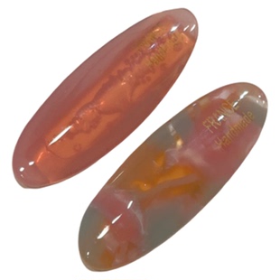 韩版简约百搭甜美醋酸小鸭嘴夹粉色蓝色晕染花纹少女风发夹边夹