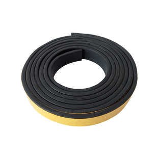 EPDM配电柜箱密封条三元乙丙发泡胶条钣金平板带胶自粘胶条6*3mm
