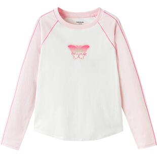 【balaOne】巴拉巴拉女童长袖t恤儿童2026春新款户外上衣速干抗菌