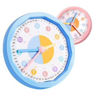 三针联动钟表小学教具儿童用早教一年级时钟教学专用认知学习器