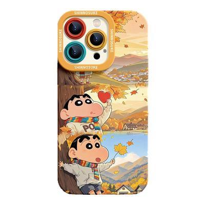 蜡笔小新正版授权苹果硅胶手机壳
