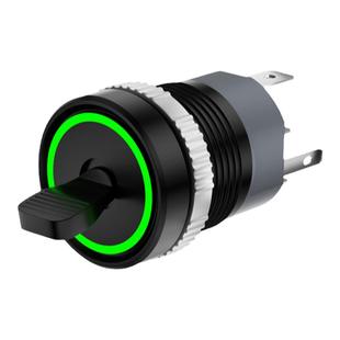 15A大电流16mm防静电手柄金属钮子开关2档位带灯自锁摇臂拨动纽子