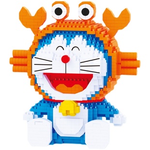 哆啦a梦积木女孩成年人微颗粒拼装玩具diy十二星座情侣圣诞节礼物