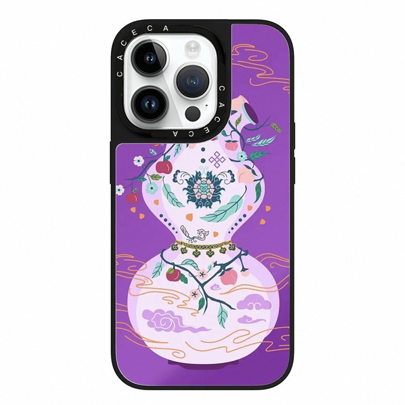 17promax手机壳亚克力镜面iphone16故宫联名13小众创意14艺术高级感防摔防滑苹果15磁吸case原版