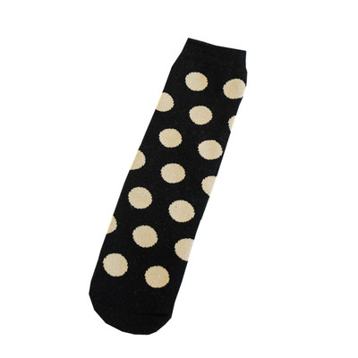 儿童袜子秋冬季复古波点中筒袜