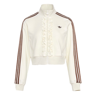 滔搏adidas阿迪达斯三叶草女子TRACK TOP运动健身夹克外套KU9388