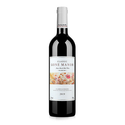 干邑庄园半甜红葡萄酒13度红酒果香750ml女士热红酒婚宴用酒陈设