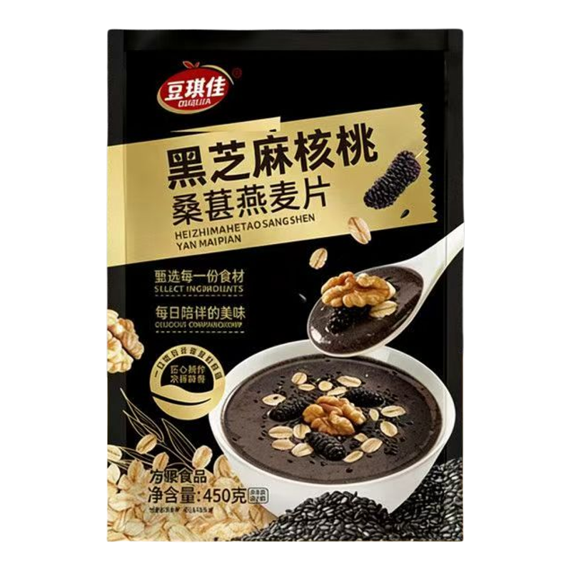 黑芝麻核桃桑葚燕麦片450克/袋