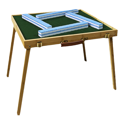 迷你麻将户外露营旅行便携折叠实木麻将桌家用宿舍桌子小麻雀套装