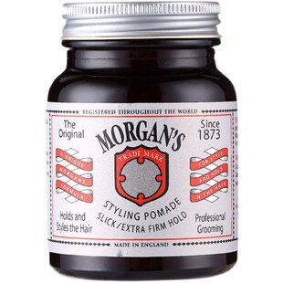 雅痞氏摩根斯发油小灰瓶 Morgans蓬松造型发蜡哑光男士背头保湿
