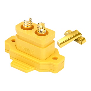 XT60/XT90可固定公母插座镀金大电流航模电调充电电源插头连接器